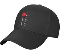 Trucker Cappello, Japanese Kanji Samurai Bushido Peaked Berretto da Baseball Classic Cappucci da Golf Unisex Baseball Cappelli per Tennis Adulto Donna