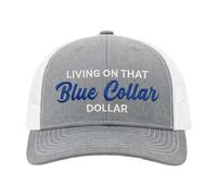 Trucker Hat Mesh, Blue Collar Cap, Breathable Sun Blocker, Windproof Work Headwear, Men for Women Truck Drivers Construction Site Outdoor Job Labor Safety Use 21.65-23.62 in, Stile A.