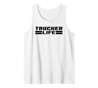 Trucker Life Orgoglioso Semi Camion Driver Trucking Lifestyle Papà Canotta