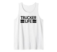 Trucker Life Orgoglioso Semi Camion Driver Trucking Lifestyle Papà Canotta