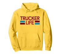 Trucker Life Orgoglioso Semi Camion Driver Trucking Lifestyle Papà Felpa con Cappuccio