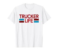 Trucker Life Orgoglioso Semi Camion Driver Trucking Lifestyle Papà Maglietta