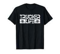 Trucker Life Orgoglioso Semi Camion Driver Trucking Lifestyle Papà Maglietta