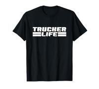 Trucker Life Orgoglioso Semi Camion Driver Trucking Lifestyle Papà Maglietta