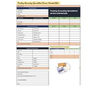 Trucking Accounting Spreadsheet Service-Oriented Jobs: Bookkeeping Journal, Involves Providing Specialized Accounting Solutions Tailored for the Trucking Industry