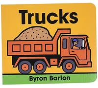 Trucks Board Book: Bold, colorful illustrations and simple text introduce toddlers to tow trucks, cement trucks, and delivery trucks-ages 0-4.