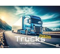 Trucks - Könige der Straße - LKW - 2026 - Kalender DIN A3: Der Wandkalender mit den besten LKW's auf unseren Straßen für das Jahr 2026 im Format DIN A3 (ca. 42 x 30 cm)!