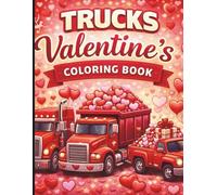 Trucks Valentine's Coloring Book