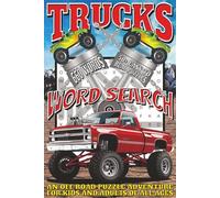 Trucks Word Search: Easy To Read Print With 50+ Puzzles About Trucks, Transportation, Big Rigs, And More | 6x9 inch, 110 pages | Gift For Holidays, Vacations, and Spare Time