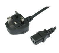 TruConnect 16-1729 Cavo Mains Nero Con Spina UK IEC C13 3M