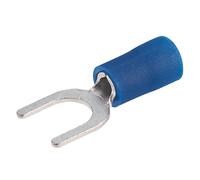 TruConnect EBF6 Blu 6mm Forcella Terminale Confezione 100