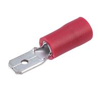 TruConnect ERPO 48M Rosso 4.8mm Maschio Scheda Connettore Confezione 100