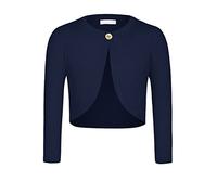 trudge Cardigan Bolero Basic da Ragazza a Maniche Lunghe Coprispalle in Maglia Giacca a Spalla per Bambini Top Corto Festivo per Abito da Comunione Abito da Battesimo Blu Navy 130