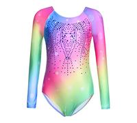 trudge Ragazze Body Ginnastica Body Danza Ginnastica Artistica per Bambina Maniche Lunga 150 7-8 anni