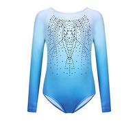 trudge Ragazze Body Ginnastica Body Danza Ginnastica Artistica per Bambina Maniche Lunga 160 9-10 anni