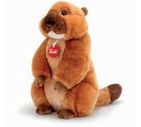 Trudi Marmotta Marmotta di peluche Park Collection. Gioco Peluche Regalo di Natale. Animali del bosco | 18x30x22cm taglia M | Collezione Parco dello Stelvio | modello 24041