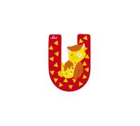 Trudi 81629 - Sevi peluche lettera UHU U Rosso