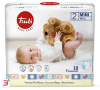 TRUDI BABY CARE PANNOLINO PER BAMBINI MINI 3/6KG 18 PEZZI