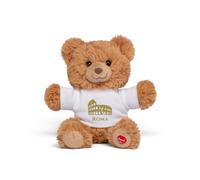 Trudi Bear Marlon T-SHIRT ROMA | Peluche con maglietta città italiane, gift ricordo gadget viaggi | 14x16x8 cm taglia XS | Souvenir | modello 15033