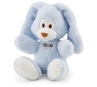 Trudi Coniglio Cremino azzurro Peluche e Doudou carillon per neonati. Orsacchiotti Baby per bambini. Regalo neonato primi mesi | 18x26x10cm taglia S | Baby Cremino | modello 18131