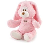 Trudi Coniglio Cremino rosa Peluche e Doudou carillon per neonati. Orsacchiotti Baby per bambini. Regalo neonato primi mesi | 26x36x14cm taglia M | Baby Cremino | modello 18129