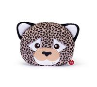 Trudi Cuscino Leopardo cuscini di peluche da arredo decorativi animali, regalo di compleanno | 32x38x9cm taglia M | Pillows | modello 28097
