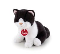 Trudi Gatto Brad bianco e nero Gatto peluche gioco, regalo di Natale e compleann