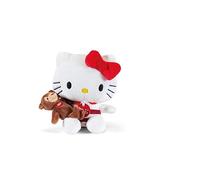 Trudi Hello Kitty e l'amico Orso Ettore | Peluche, idea regalo | 15x14,5x10 cm taglia XS | Hello Kitty and friends | modello 25045