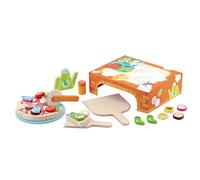 Trudi La pizzeria (33 pz) by Sevi | Giochi di ruolo in legno bambini a forma di cibo. Gioco Montessori creativo. Set Pizza | 29x23x9,5cm | Giochi di imitazione | modello 83067