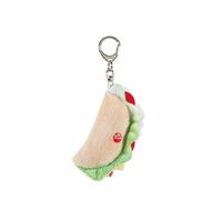 Trudi Peluche portachiavi, idea regalo, gadget turistico food Made in Italy | taglia XXS | Italian icons (Piadina, 5x15x1,5 cm)