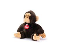 Trudi Scimmia Bisko Scimmietta mascotte peluche, scimpanzè regalo di Natale e compleanno. | 23x22x12cm taglia S | Animali Esotici tropicali | modello 27146