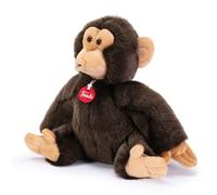 Trudi Scimmia Bisko Scimmietta mascotte peluche, scimpanzè regalo di Natale e compleanno. | 33x30x19cm taglia M | Animali Esotici tropicali | modello 27147