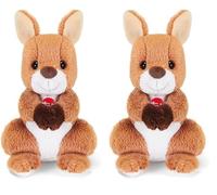 Trudi Sw Col Canguro | Animali peluche idea regalo | 6x10,5x7,5 cm taglia XXS | Sweet Collection | modello 51902 (Confezione da 2)