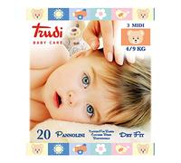 Kit Pannolini Trudi Dry Fit 4-9 Kg Misura 3 Midi 6 Pacchi da 20 pz