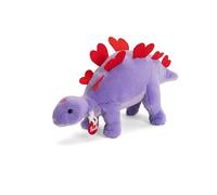 Trudi Trudino Lovesauro viola Peluche Dinosauro Stegosauro love con cuori | 22x14x9cm taglia XS | San Valentino | modello 55518