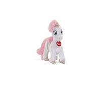 Trudi Trudino Unicorno bianco Peluche unicorno arcobaleno, regalo bambini compleanno | 18x19x6cm taglia XS | Fantasy Unicorn collection | modello 55484