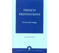 Trudie Maria Booth French Prepositions (Tascabile)