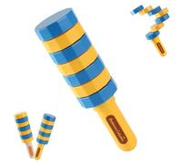 True Balance Handheld Wooden Toy, Wooden Balance Challenge Set, It Improves Coordination and Motor Skills, and Stimulates Creativity and Patience (Yellow)