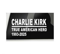 True Charlie Kirk Flags,Pray For Charlie Kirk Flag,4 x 4,5 m bandiere,Doppio Charlie Rest Kirk Tribute Peace In