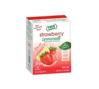 True Citrus True Lemon Strawberry Lemonade Water Enhancer Drink Mix (30 pezzi) a basso contenuto calorico per acqua, miscele e aromi per bevande in polvere, pacchetti individuali con stevia