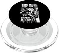 True Crime And Cats Purrfect complice divertente amante dei gatti PopSockets PopGrip per MagSafe
