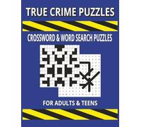 True Crime Crossword & Word Search Puzzles: Crossword and word search puzzle book With Easy To Read Print about crime, crime scenes More] 8.5 x 11 ... Gifts For Vacations, Holidays and Free Times