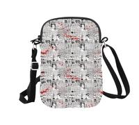 True Crime Lover Gift Serial Killer Makeup Bag True Crime Podcast Regalo per le Donne Sacchetto Cosmetico da Viaggio, Cannibale Cr Eu, Borsa cosmetica con stampa