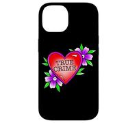 True Crime Lover x Cuore Fiore Tatuaggio Tradizionale Flash Custodia per iPhone 14