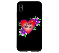 True Crime Lover x Cuore Fiore Tatuaggio Tradizionale Flash Custodia per iPhone XS Max