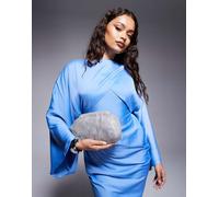 True Decadence - Pochette argentata con strass-Argento No Size