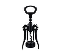 True Decor 7637 Soar: alato cavatappi apribottiglie, acciaio inossidabile, nero