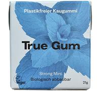 True Gum - Gomma da masticare senza plastica - Strong Menta - 10 x 21 g - 100% biodegradabile