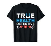 True Health Detective Internista Medicina Internista Medico Maglietta