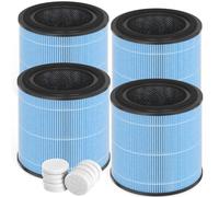 True HEPA - Filtro sostitutivo compatibile con Airtok AP0601, codice articolo AP0601-RF, 4 pezzi